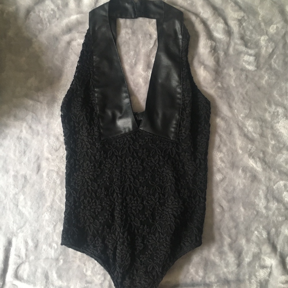 EUC Bebe Lace Bodysuit